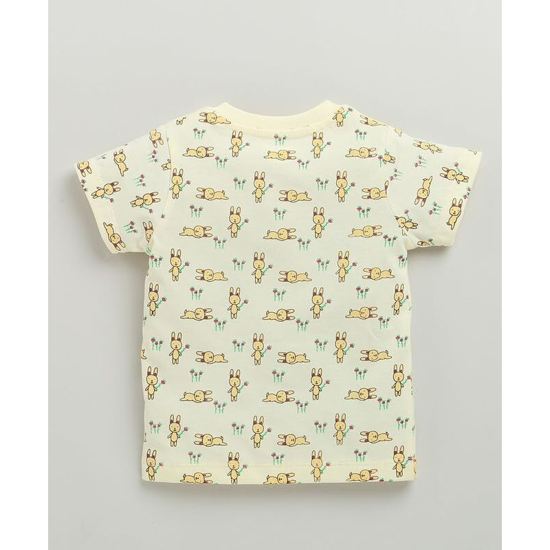 Bumzee Baby Boys Cotton Half Sleeves Jabla & Short Set Cream - 6-9 Months (Peb10201D-Crm)