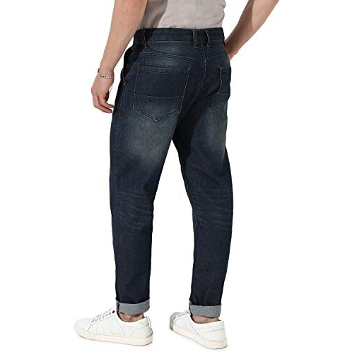 Campus Sutra Men's Regular Fit Denim Jeans (Scss23Csmssjean1030_Dark Blue-01_32)