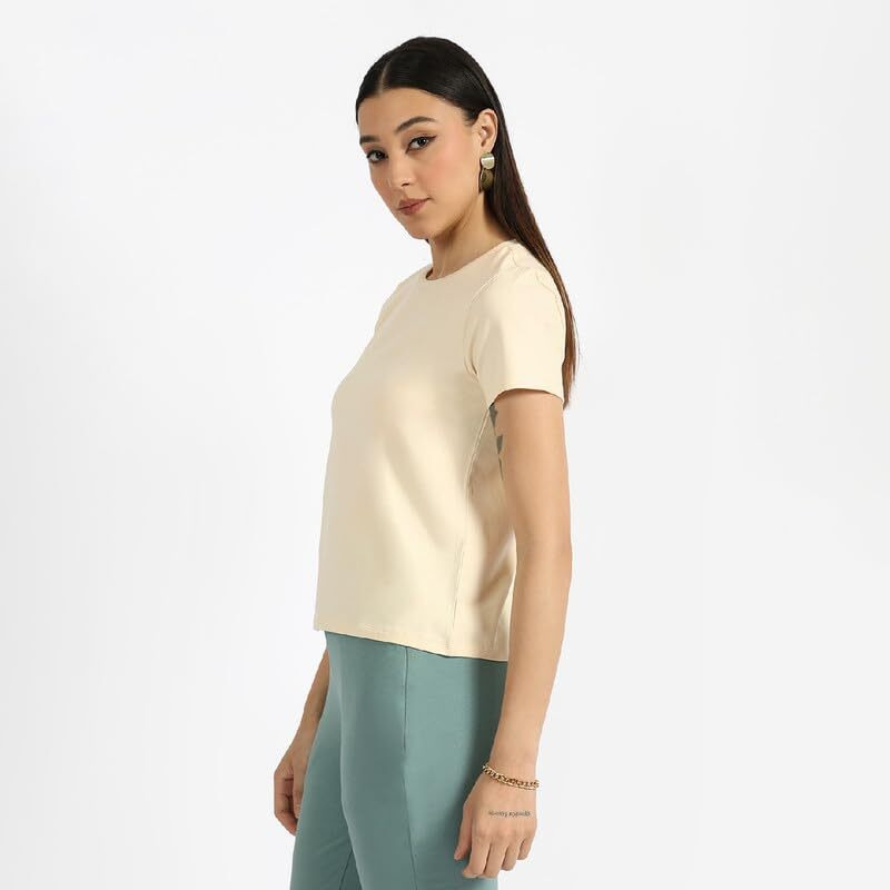 Blissclub Women The Last Tee - Round Neck Tee | Womens T-Shirt |  Sleeves | Last 750+ Washes | Cotton Tee