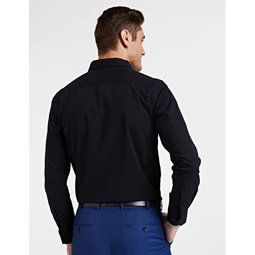 Diverse Men's Solid Regular Fit Formal Shirt Dvf01F2L02-526E_Jet Black_39