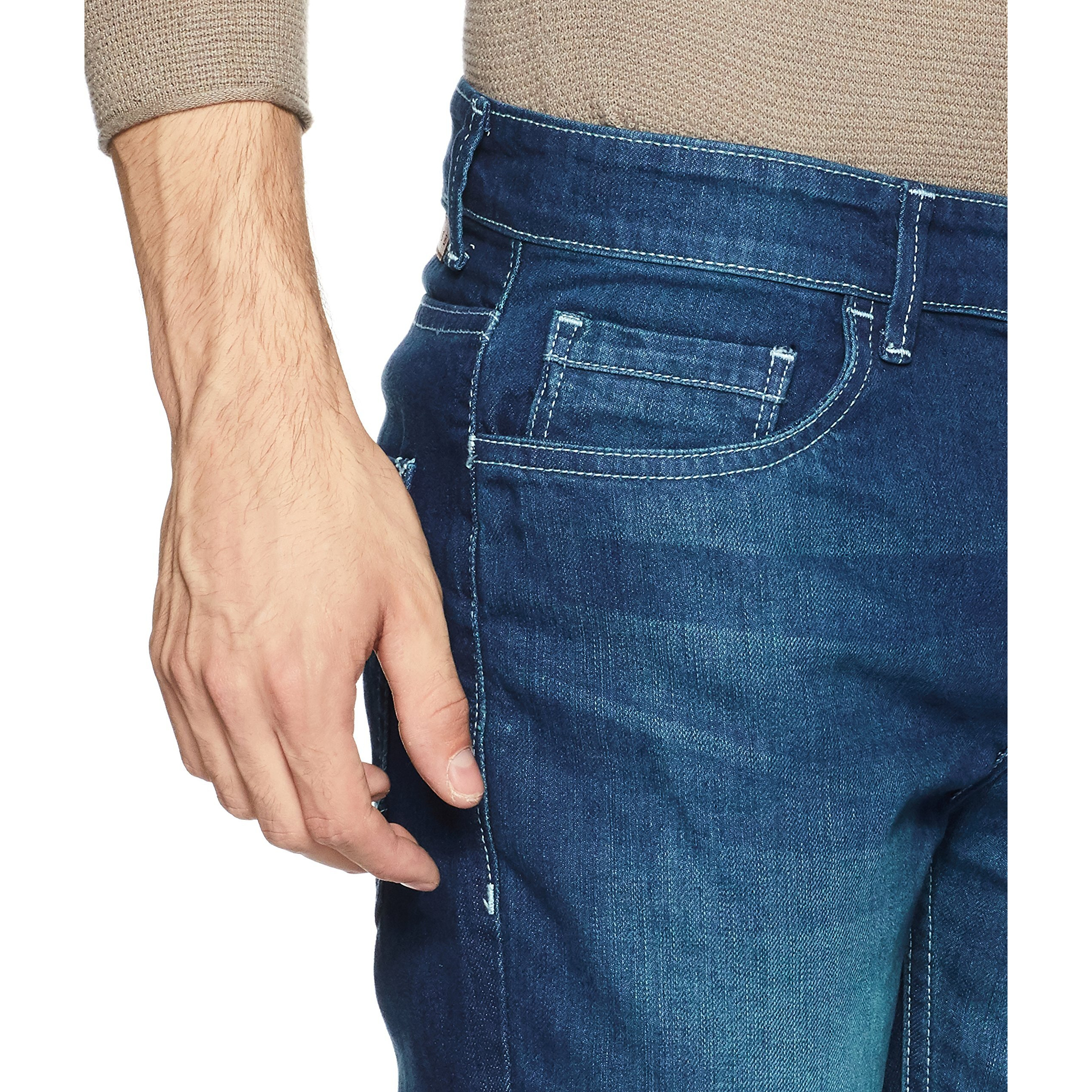 Diverse Men's Relaxed Fit Jeans (Dvd02D1L01-2F_Indigo Blue_30W)