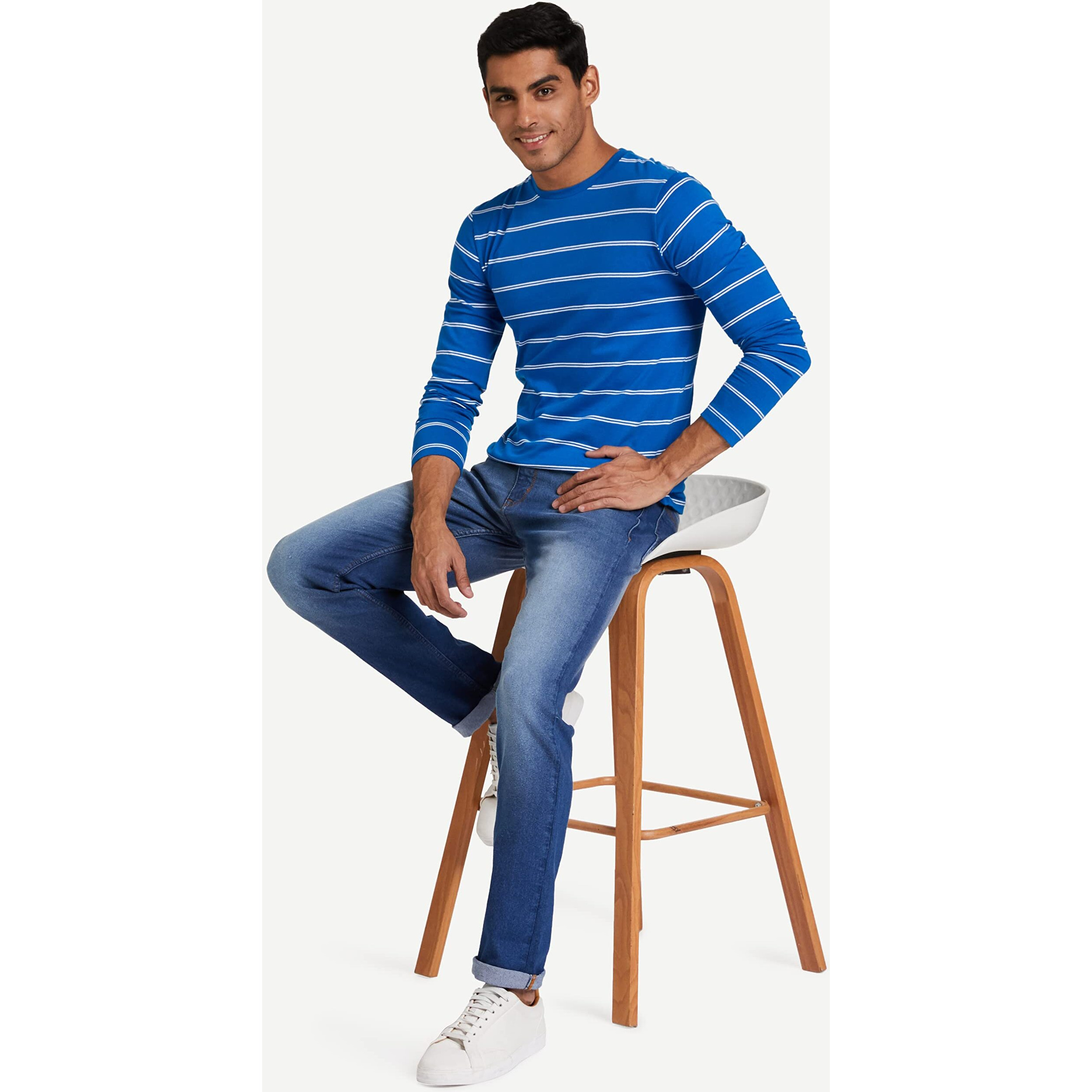 Diverse Men's Regular Fit Jeans (Dvd03D2L03-1T_Indigo 3_28) | Rise Style Low Rise