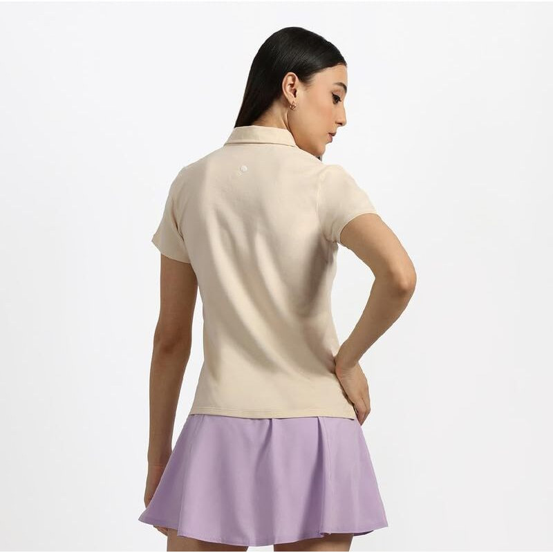 Blissclub Women The Last Tee - Polo Neck Tee | Womens T-Shirt | Half Sleeves | Last 750+ Washes | Cotton Tee