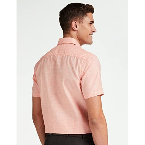 Diverse Men's Solid Regular Fit Formal Shirt (Dcmfh02Rc17Ka2-739B_Orange_44)