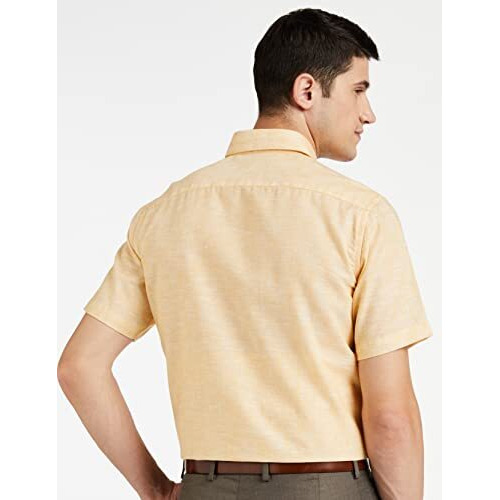 Diverse Men's Solid Regular Fit Formal Shirt (Dcmfh02Rc17Ka2-739F_Yellow_40)