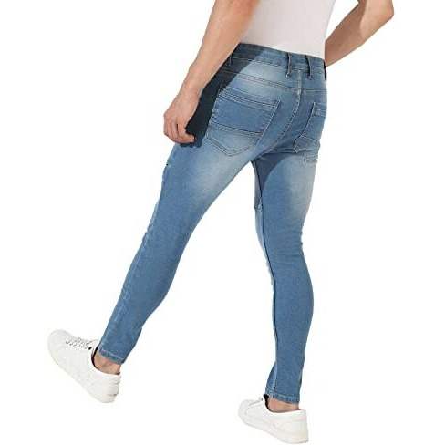 Campus Sutra Men's Regular Fit Jeans (Scss23Jn_Dne06_M_Pln_Lbu_Light Blue_32)