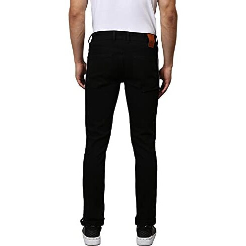 Campus Sutra Men's Regular Jeans (Ct21Jn_Dncufzp_M_Pln_Bl_36_Black
