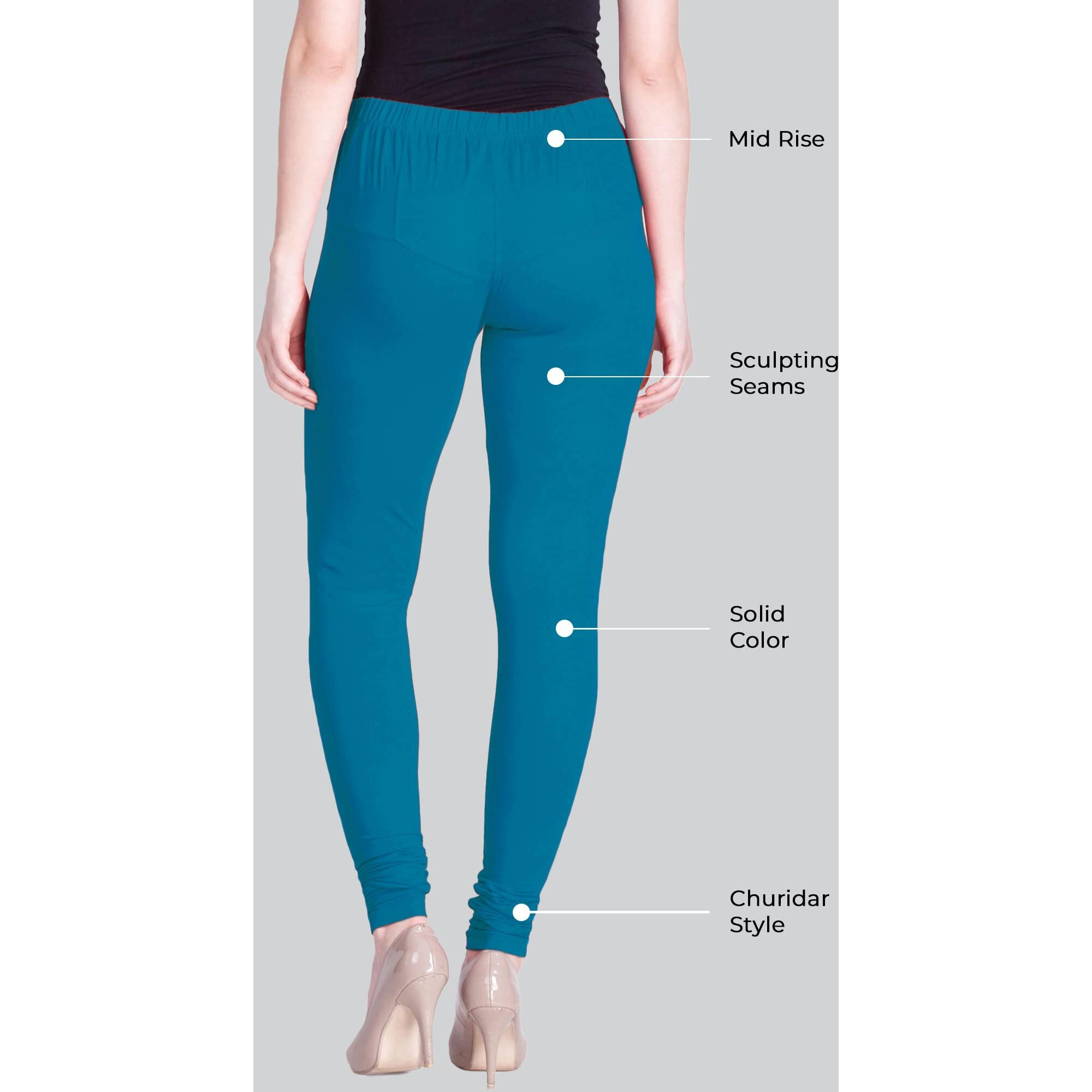 Lux Lyra Sea Green Free Size Churidar Leggings