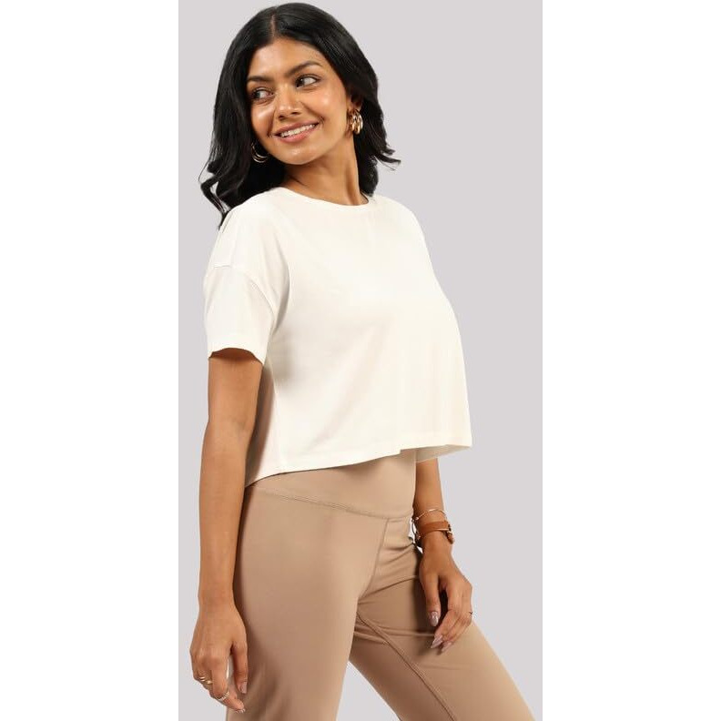Blissclub Womens Softest Tee Boxy Crop