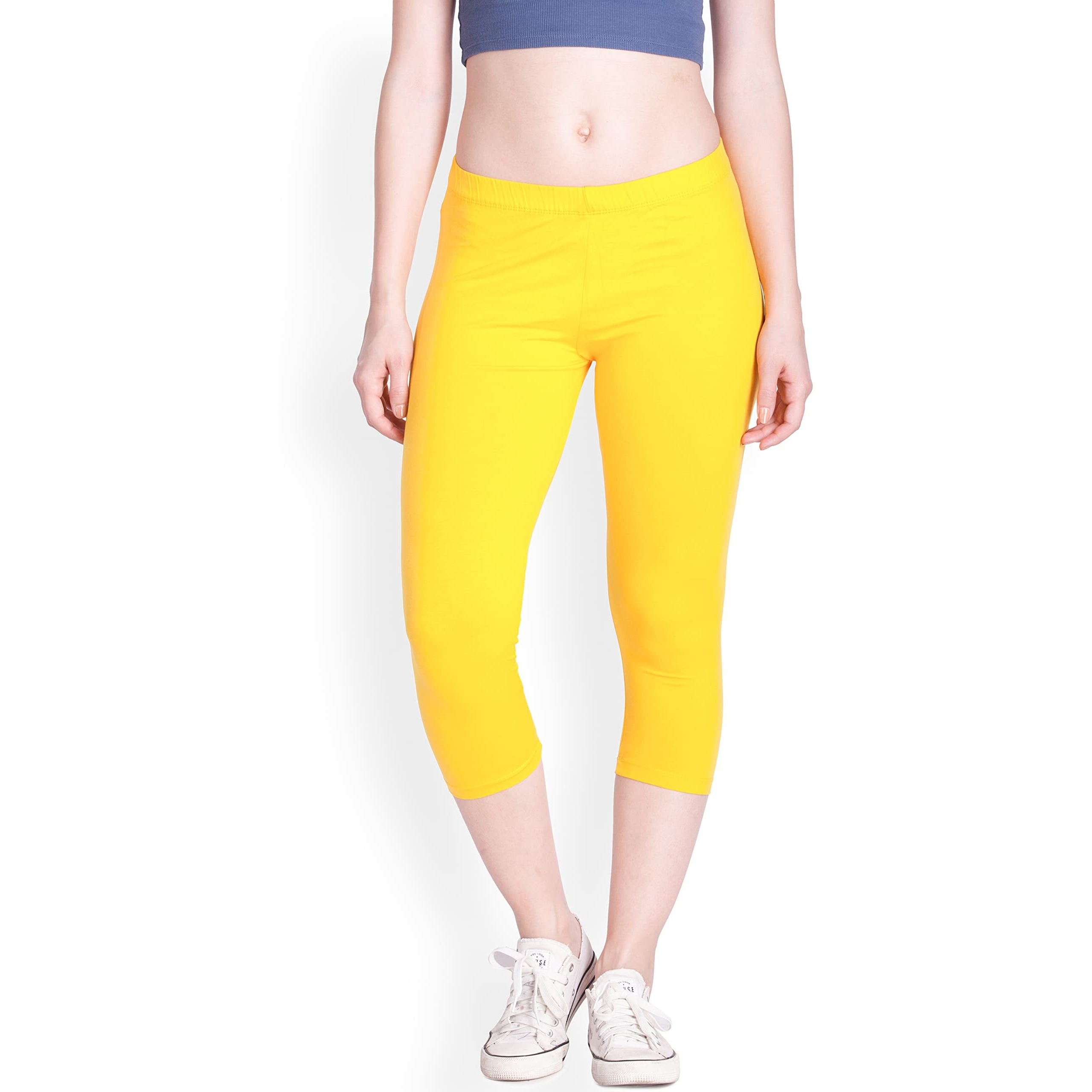 Lyra Women Solid Premium Cotton Capri | Mid-Waist | Fashionwear
