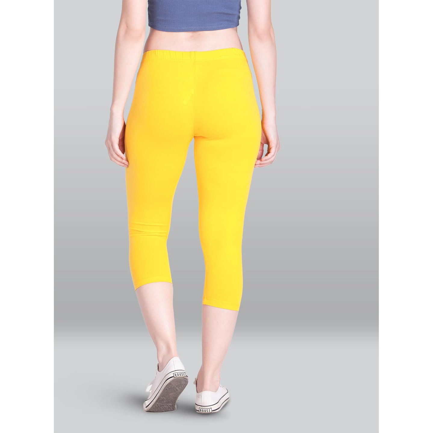 Lyra Women Solid Premium Cotton Capri | Mid-Waist | Fashionwear