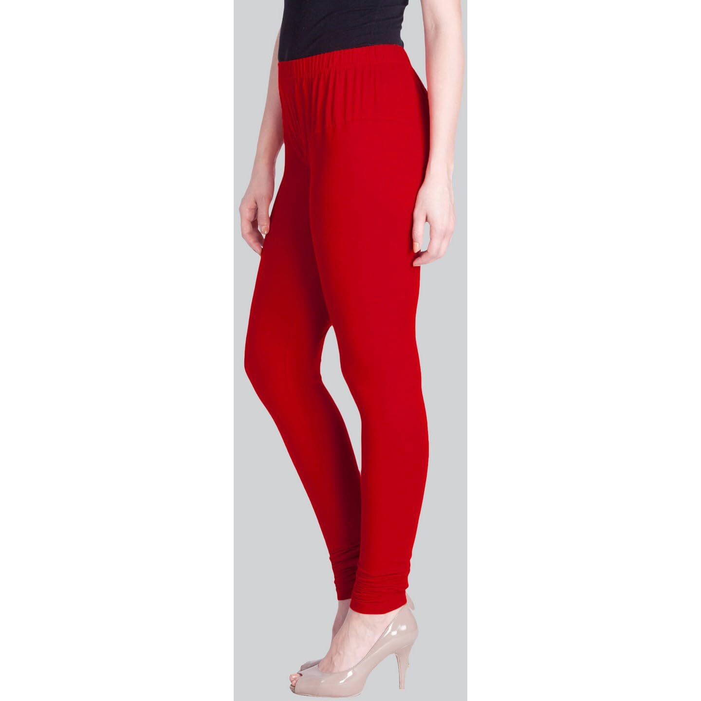 Lux Lyra Women's Skinny Fit Leggings (Lyra Ic Legg Red 12_Red_Free Size)