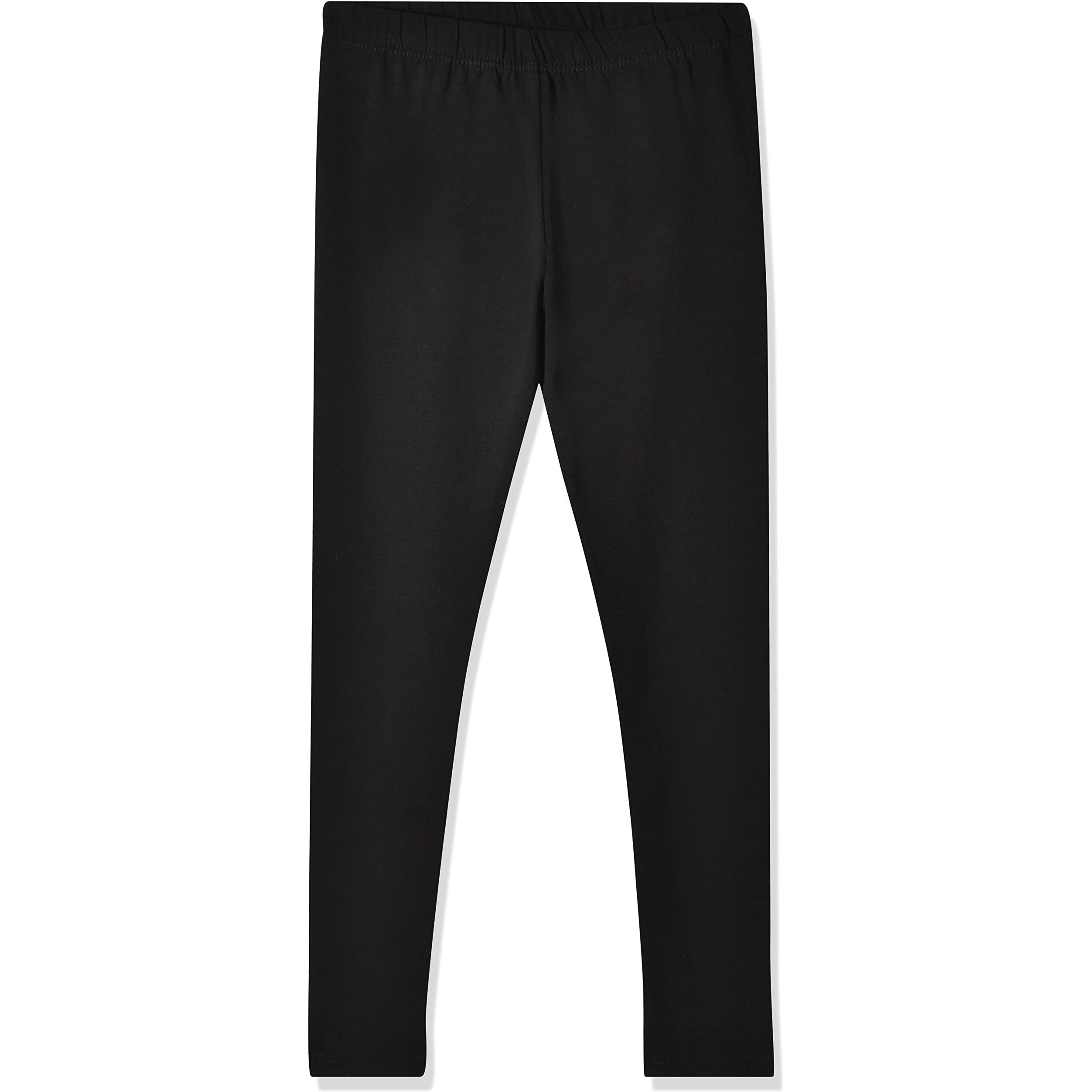 Lyra Girl's Cotton Leggings (Pack Of 2) Kl_2Pc_Black & Hot Chocolate_9-10Y