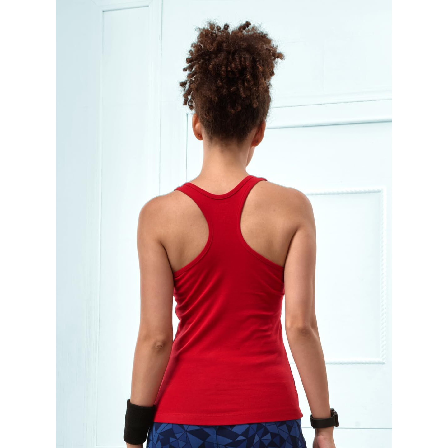 Lyra Women's Stretchable Premium Cotton Racerback Tank Top (Pack Of 2)