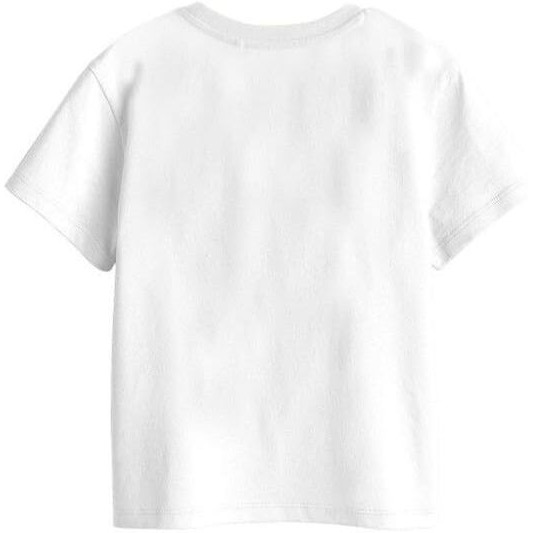 Bon Organik Girls Printed Pure Cotton T-Shirt (Bon11924-G-Wh-8-9Y)
