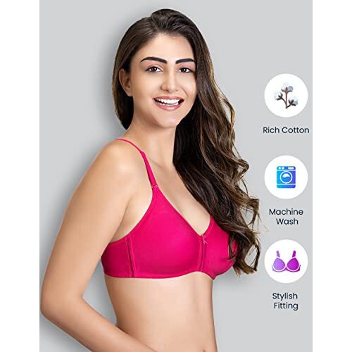 Lyra 516 Flora Mesh Ladder Moulded Premium Cotton Bra