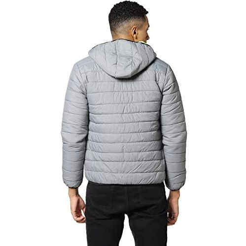 Campus Sutra Men's Cotton Standard Length A-Line Coat (Awcc22_Csm-Aw-Jk0512_Grey_Xl)