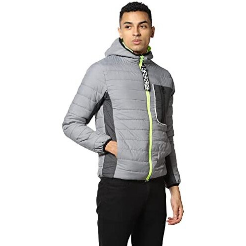 Campus Sutra Cotton Men's Standard Length A-Line Coat (Awcc22_Csm-Aw-Jk0512_Grey_Large)