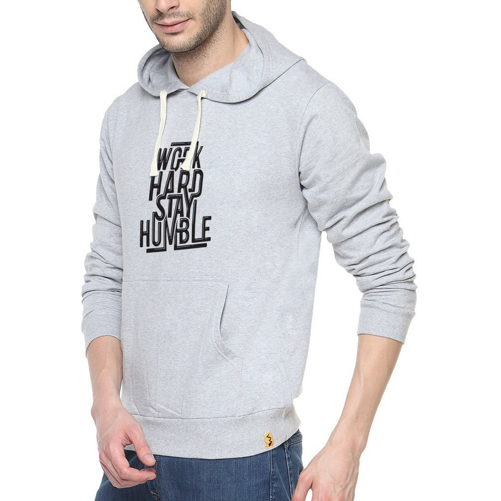 Campus Sutra Grey Mens Printed Hoodie (Aw15_H_M_Whsh_Gr_M)