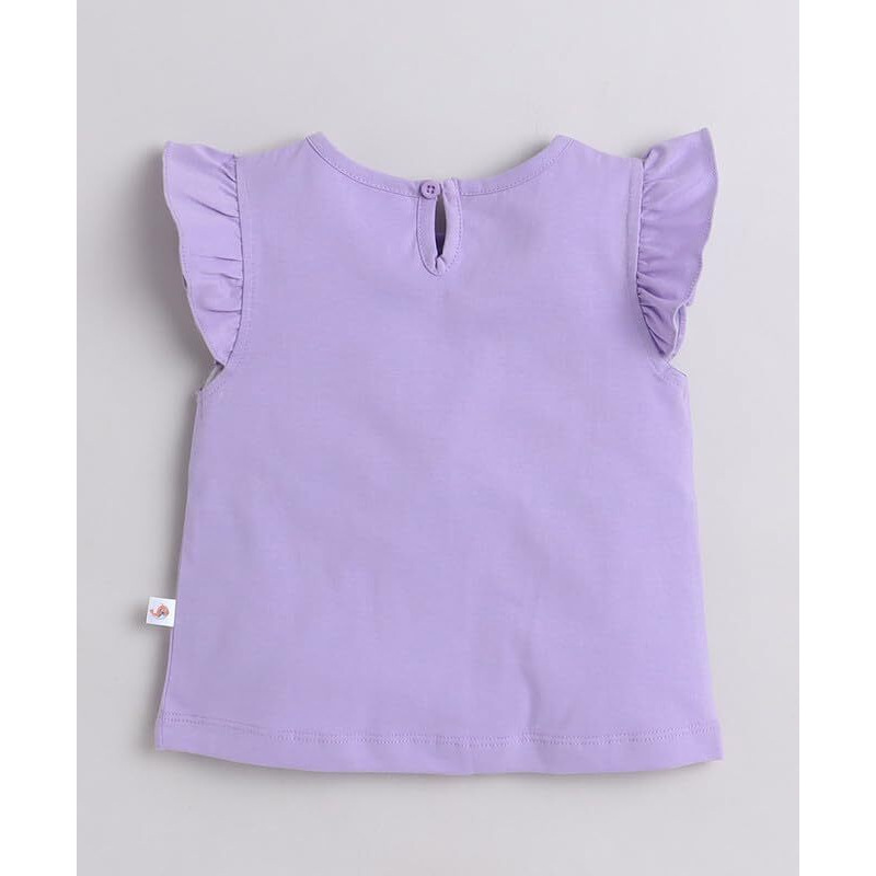 Bumzee Aqua Blue & Lavender Girls Sleeveless T-Shirts Pack Of 2 Age - 12-18 Months (Peb9357D-Abl.Lvd)