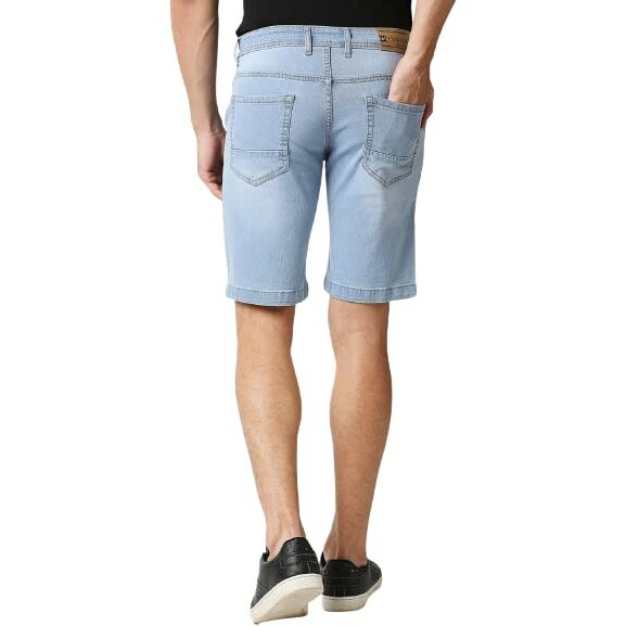 High Star Clothing Men's Regular Shorts (Mbdtf1022_Blue