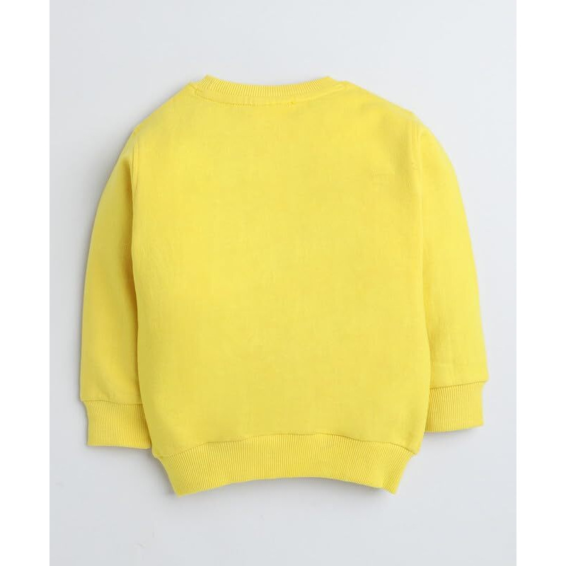 Bumzee Yellow Boys Full Sleeves Sweatshirt Age - 5-6 Years (Peb8514I-Ylw)