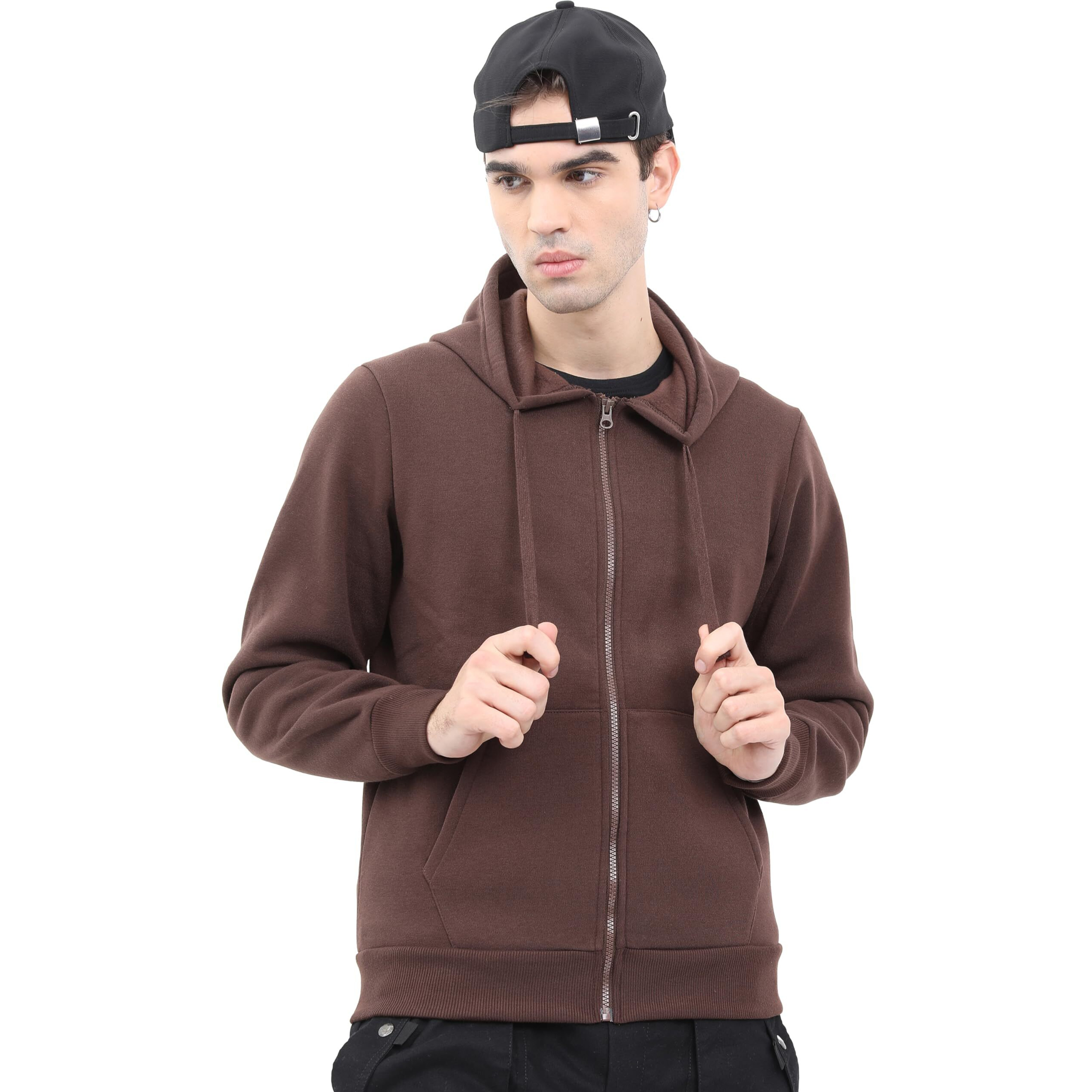 Ketch Men Regular Fit Brown Sweat Shirt