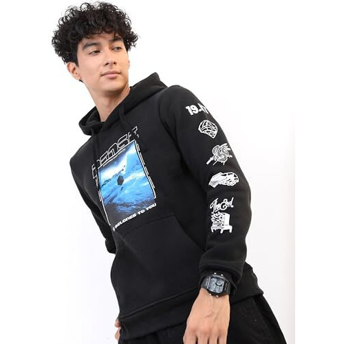 Ketch Men Regular Fit Full Sleeve Sweatshirt Khss000144M Black