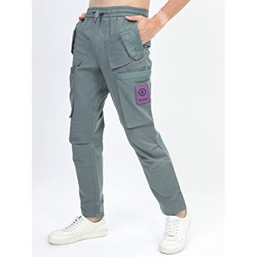 Ketch Men Mid Rise Loose Casual Pants (Khtr000303 Green, 34
