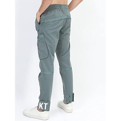 Ketch Men Mid Rise Loose Casual Pants (Khtr000303 Green, 34