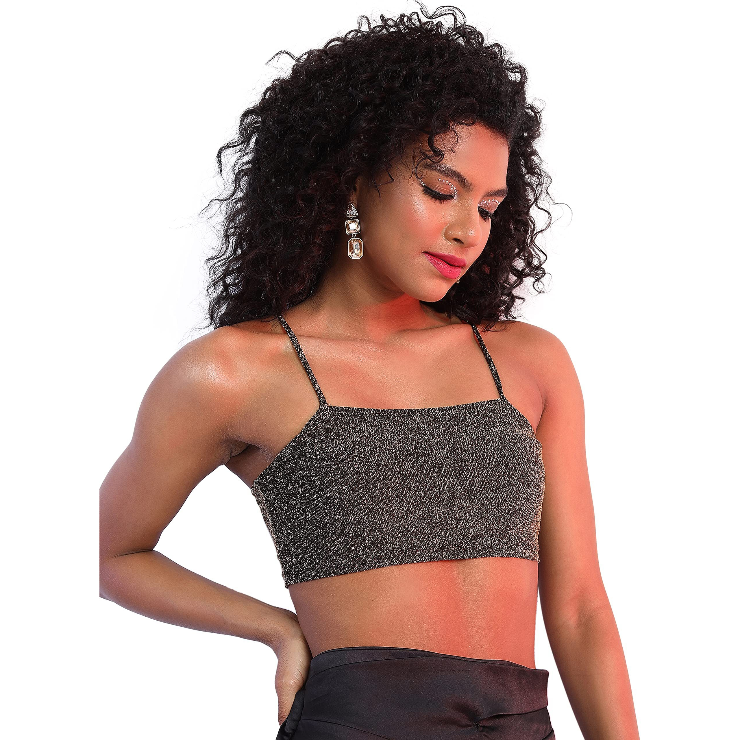 Ketch Women's Regular Fit Shirt (Khtp000166_Black/Gold