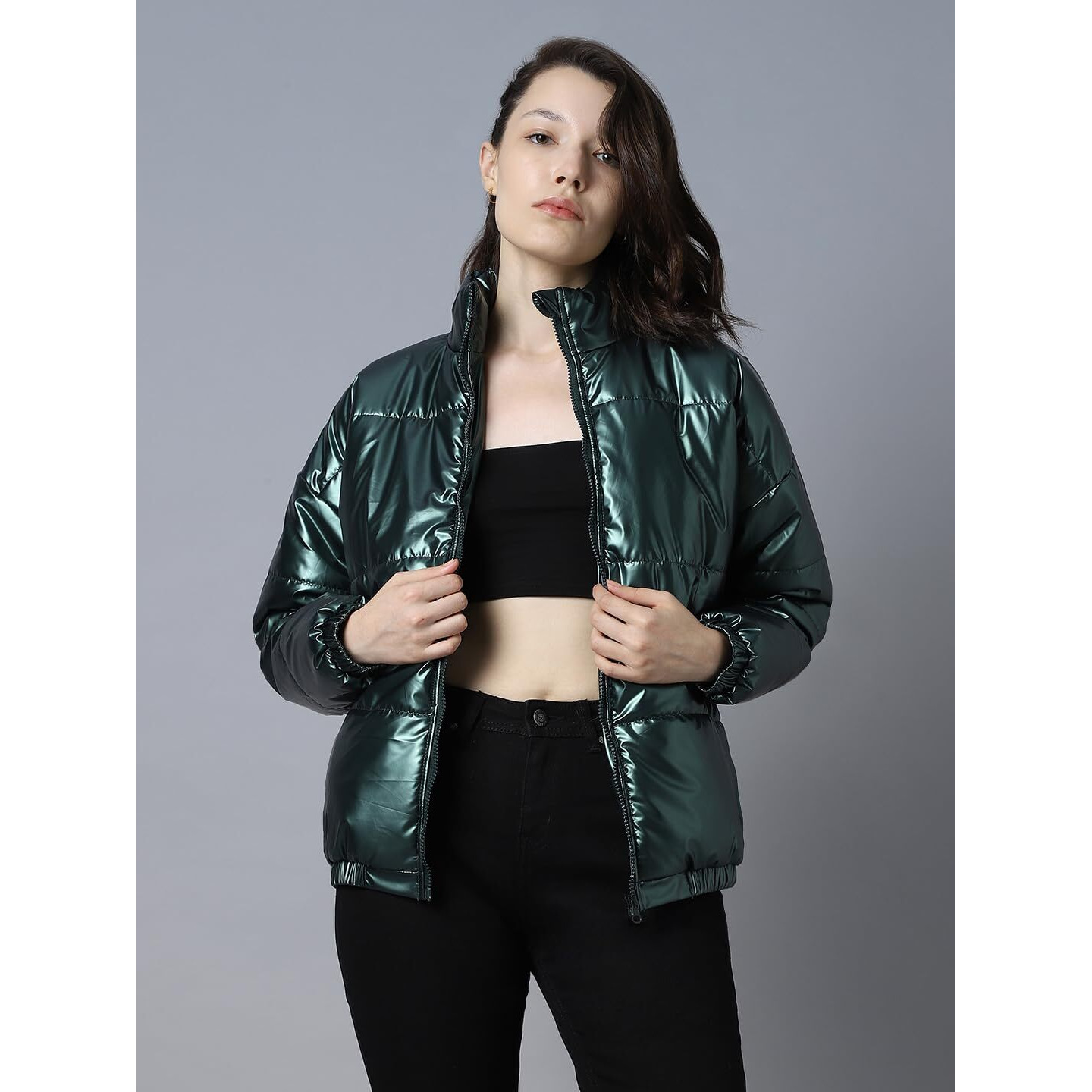 High Star Women's Jacket (Hswjkw23001_Gr_Grey