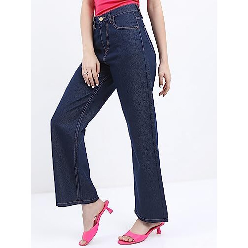 Ketch Women's Regular Fit Mid Rise Jeans (Khjn000858_Indigo_28)