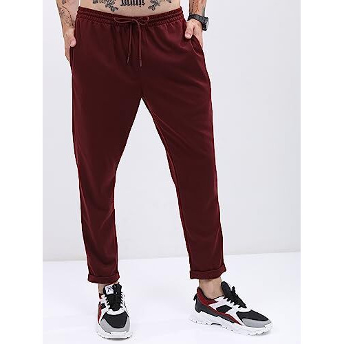 Ketch Men's Regular Fit Pants (Khjg000019_Maroon_34)