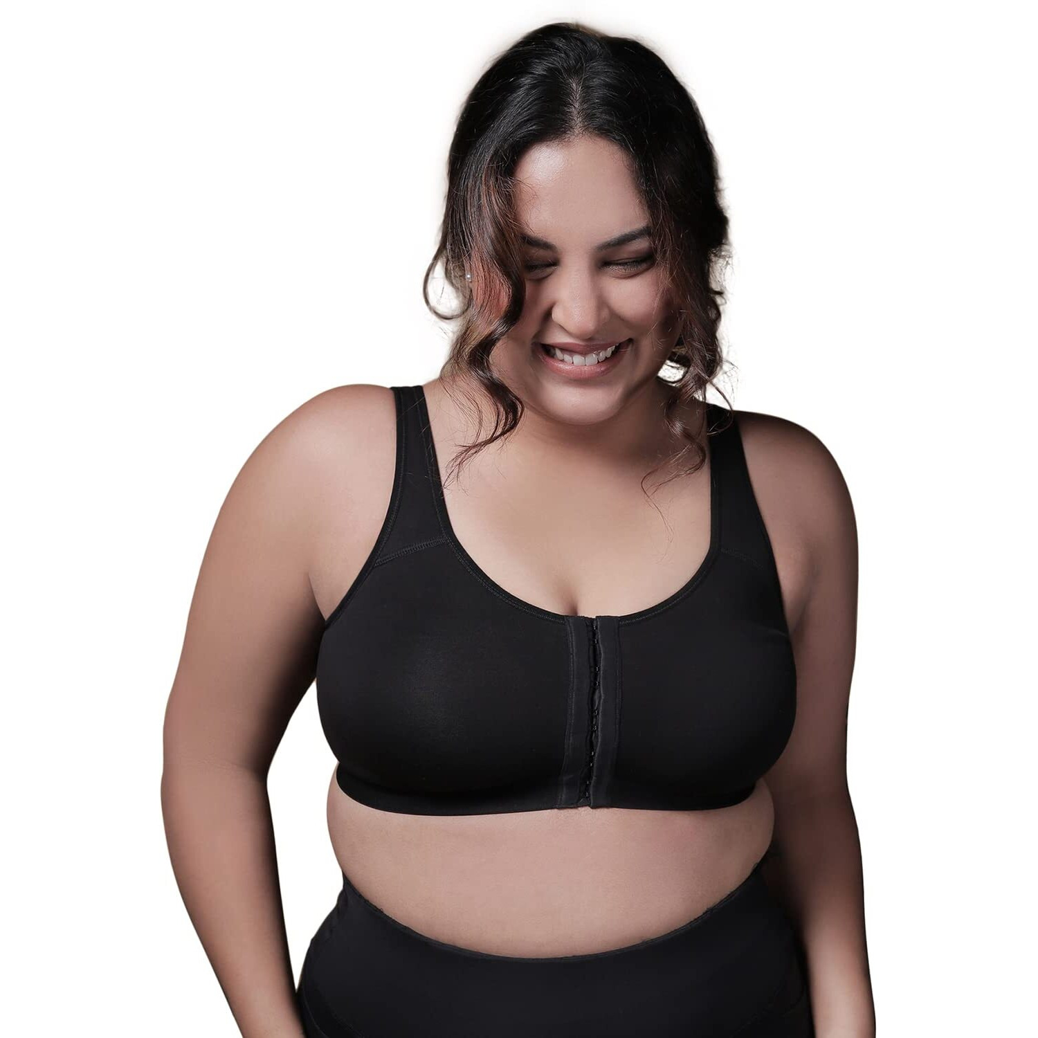 Nykd Women's Cotton Non Padded Wire Free Regular Bra Bra, Nyb103, Black, 38Dd, 1N