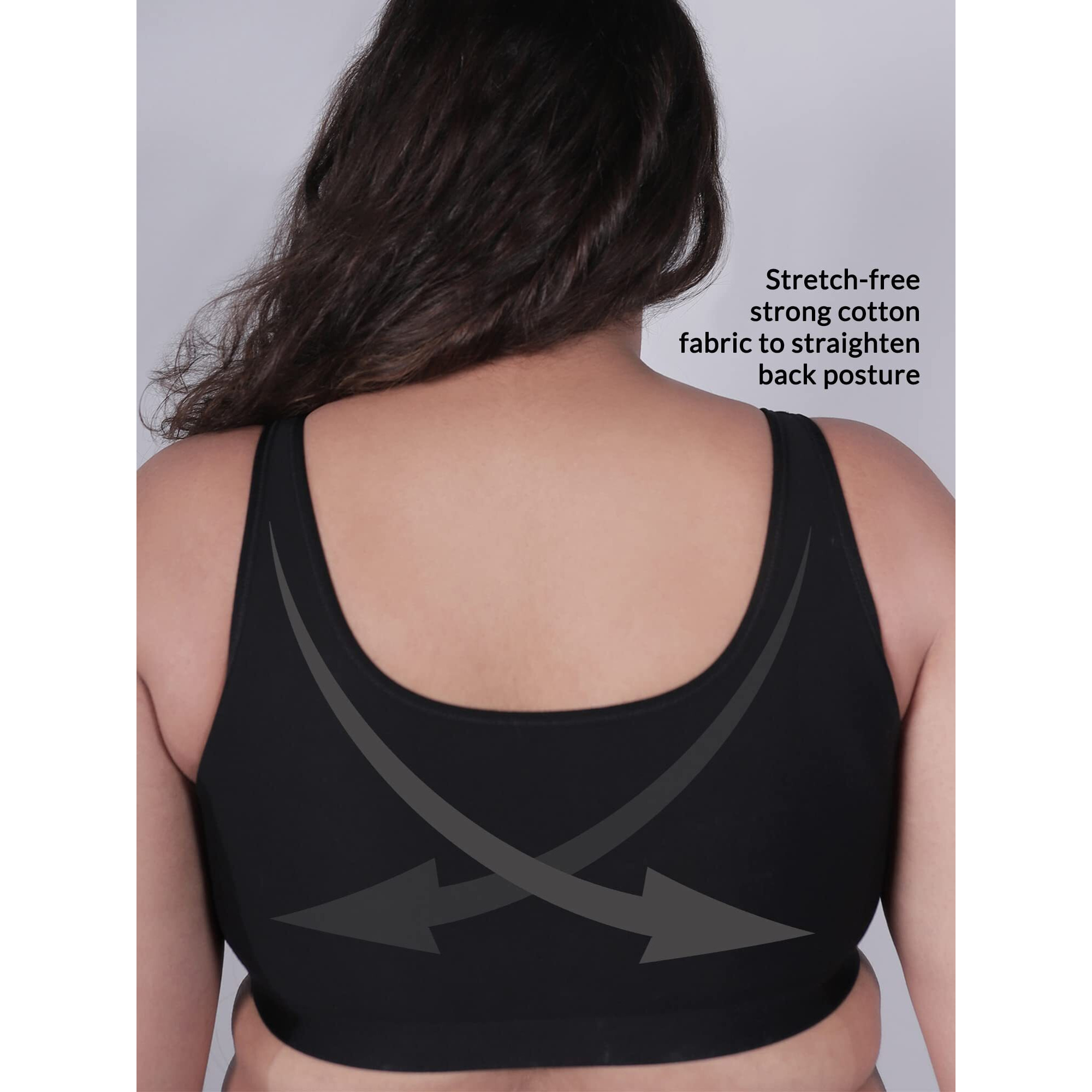 Nykd Women's Cotton Non Padded Wire Free Regular Bra Bra, Nyb103, Black, 38Dd, 1N