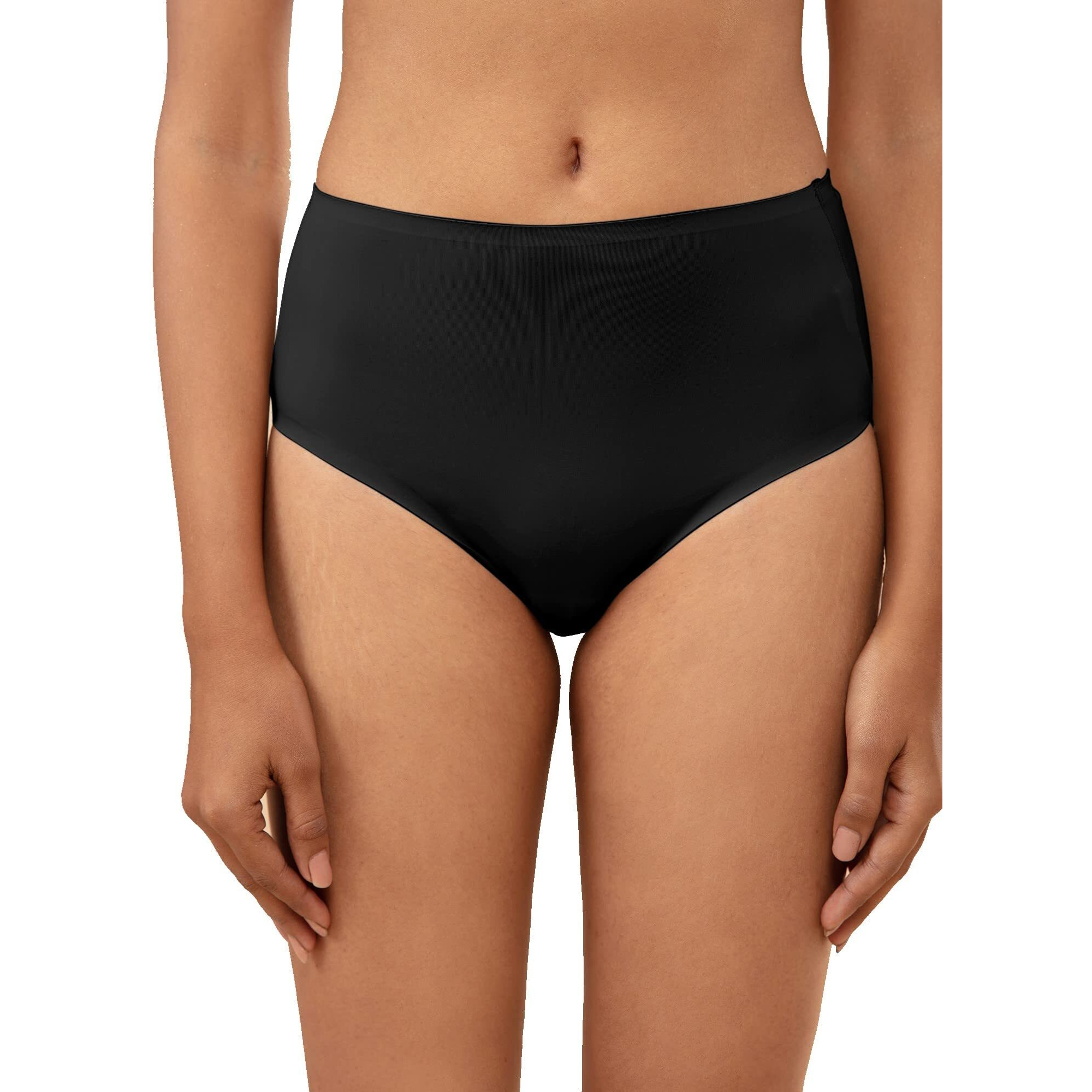 Nykd (Nyp210 Stretchable High Rise Boyshorts Underwear For Women | Ultra Soft, Comfortable & Breathable Fabric With No Visible Panty Line | Full Coverage With Smooth Elastic Waistband - Anthracite