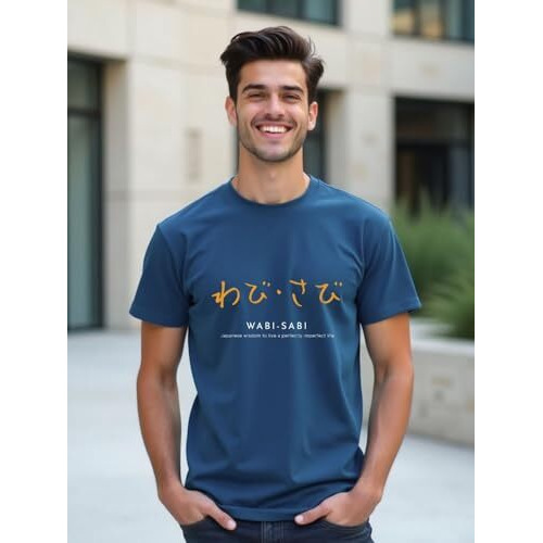 Nobero Cotton Men's Letter Print Regular Fit T-Shirt (1M-Twts-C0771-152X5_Marine/Olive Green/Grey Melange, Xl