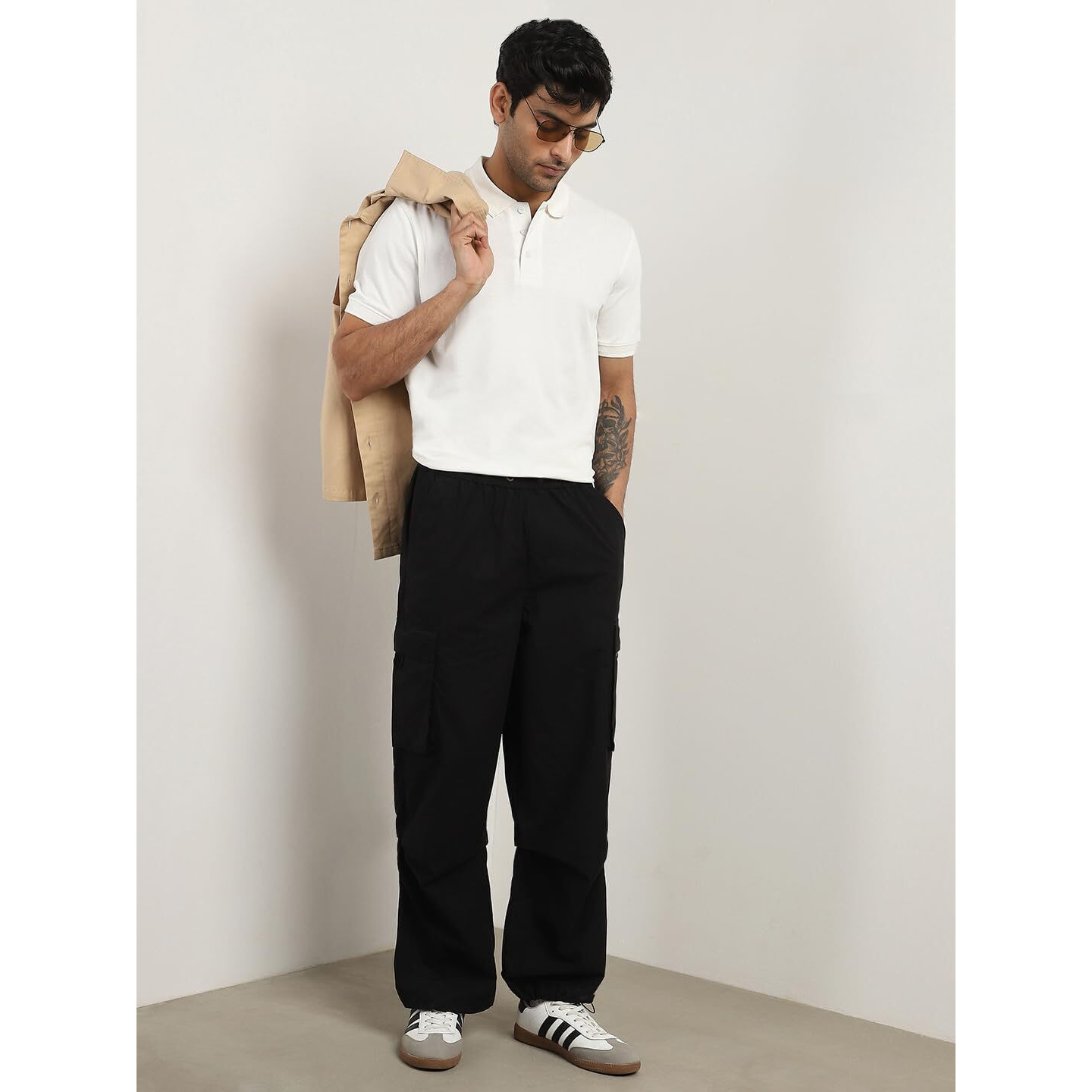 Nober Men Cotton Regular Fit Solid Polo T-Shirt(1M-Twpo-R0002-Wt7_White3Xl) White