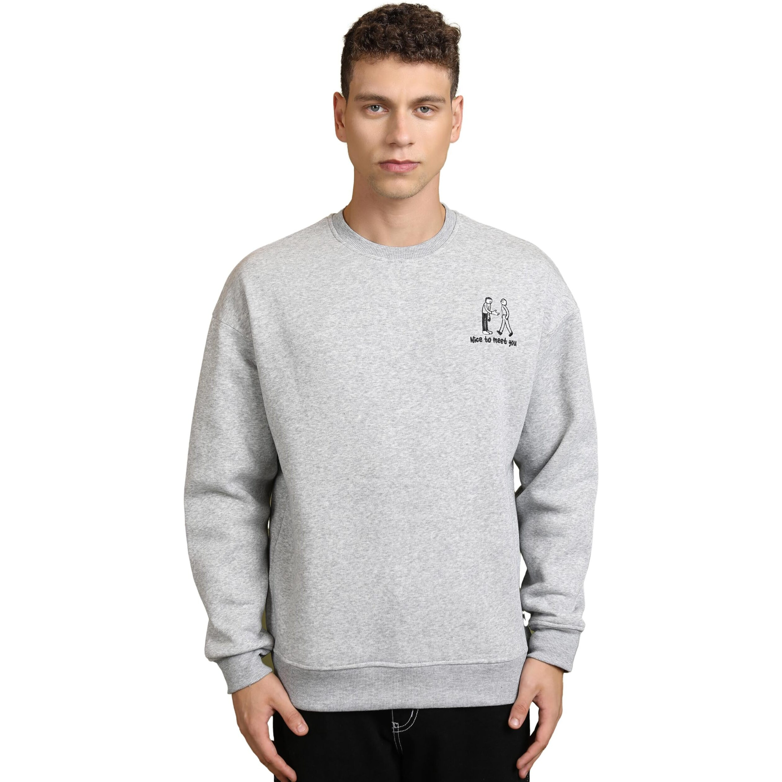 Ketch Men Full Sleeve Slim Fit Sweatshirt Khss000001 Yellow L