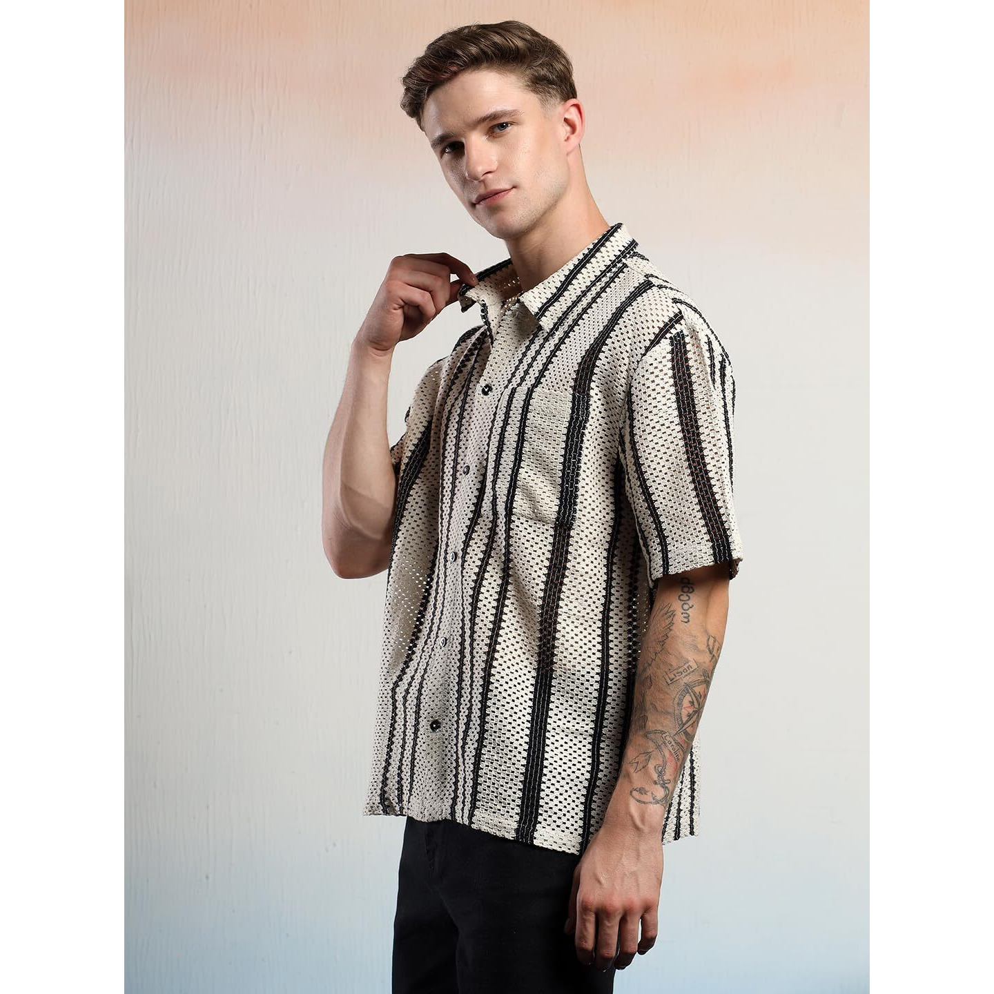 Kotty Men's Solid Regular Button Cloudy Cinnamon Casual Shirt(Multicolor,M)-Kttmensshirt247M