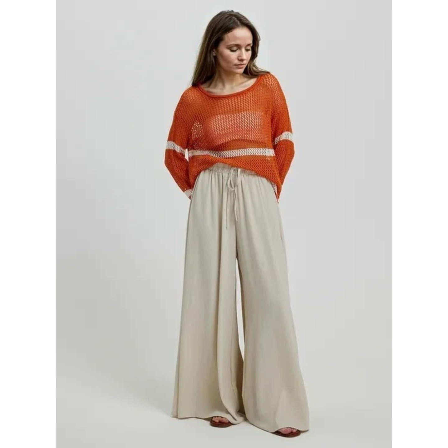 Kotty Women's Solid Lightweight Greige Pants(Beige,S)-Kttwomenspant677S