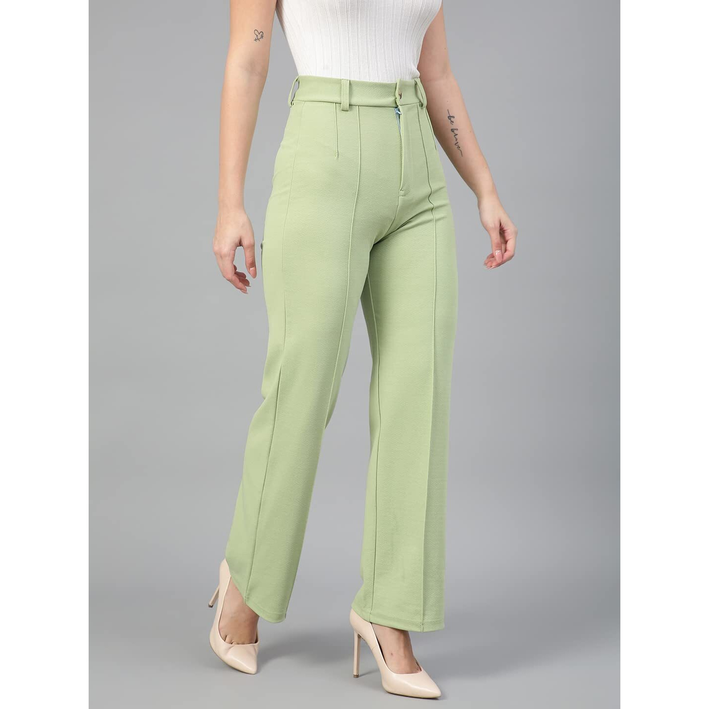 Kotty Women Regular Fit Multicolor Viscose Rayon Trousers