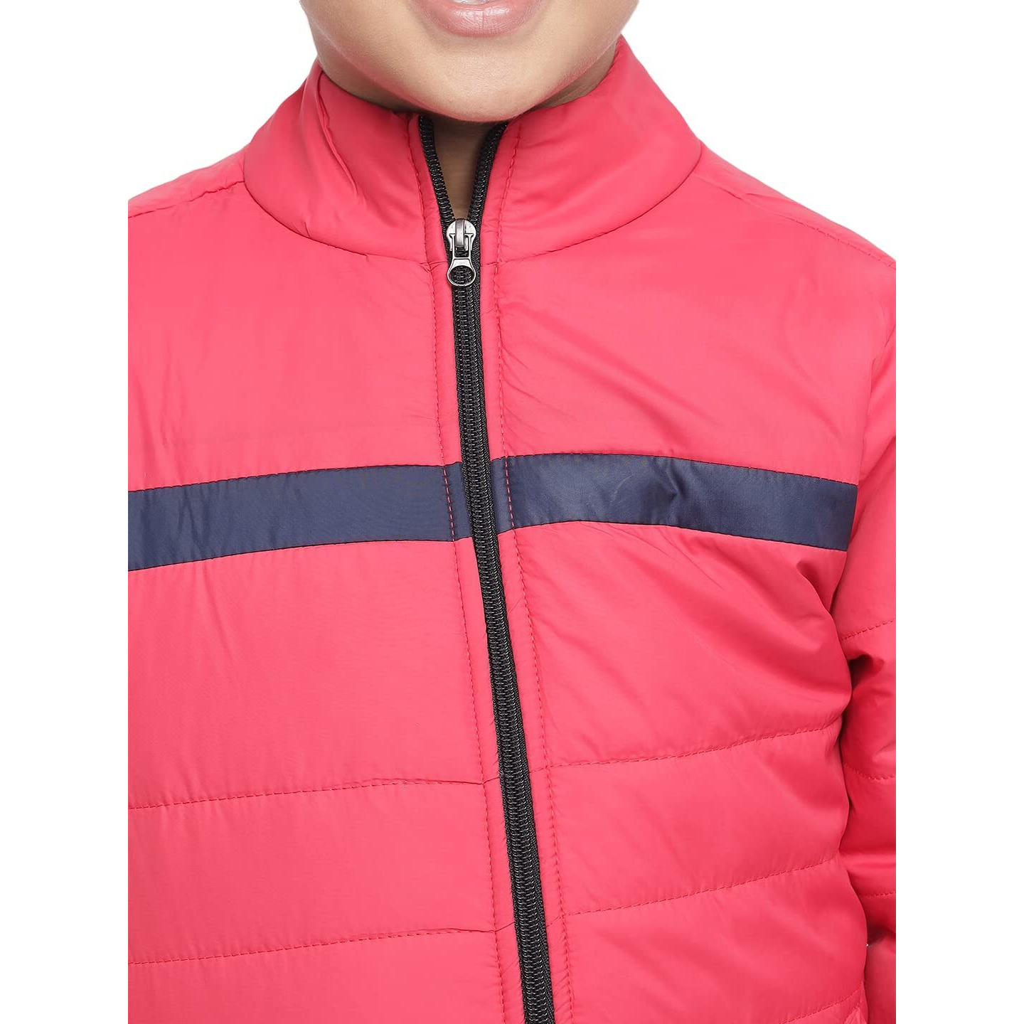Kotty Boys Malticolor Full Sleeve Pufferjacket (Red&Navy Blue,4-5 Yrs)