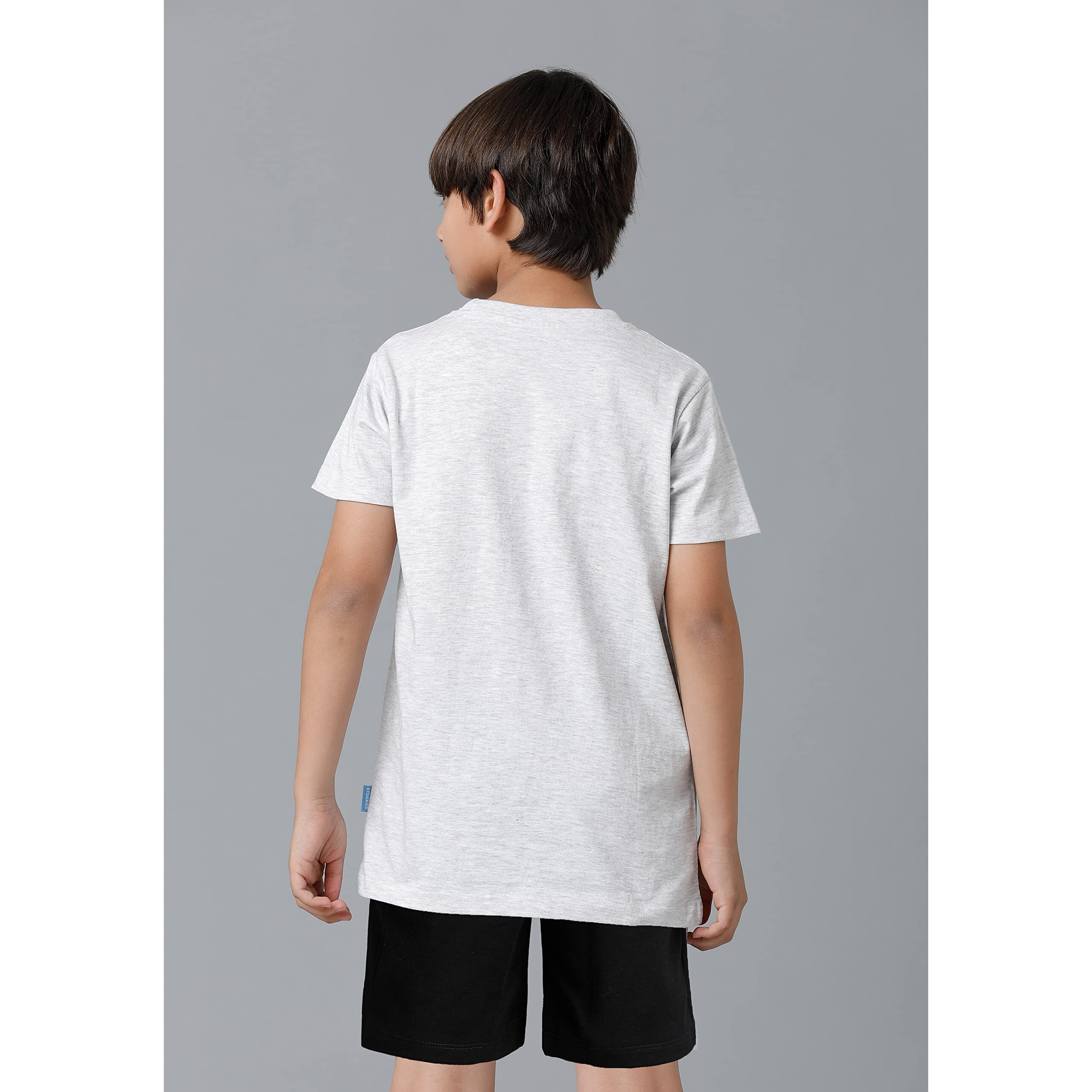 Kyda Kids 100% Cotton Boys Clothing Set Tshirt & Shorts - Half Sleeve Tshirt & Half Pant For Boy(K-Boys-A1-Set-T&S-C13-7-8Y_1,Multicolor)