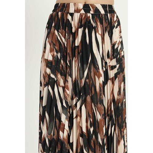 Kzully Crepe Western Women's Skirts Olive