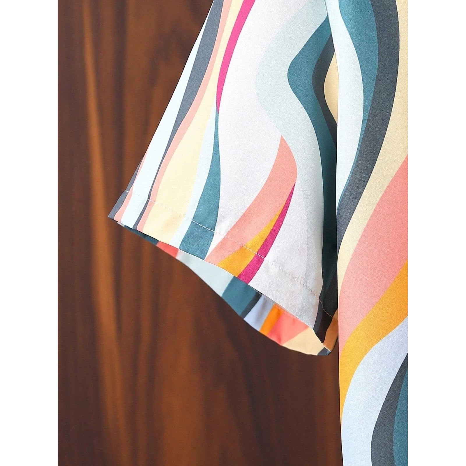 Leriya Fashion Mens Rayon Man Casual Shirt Regular Fit Western (Lf-Ms-6116_Yellow_S)