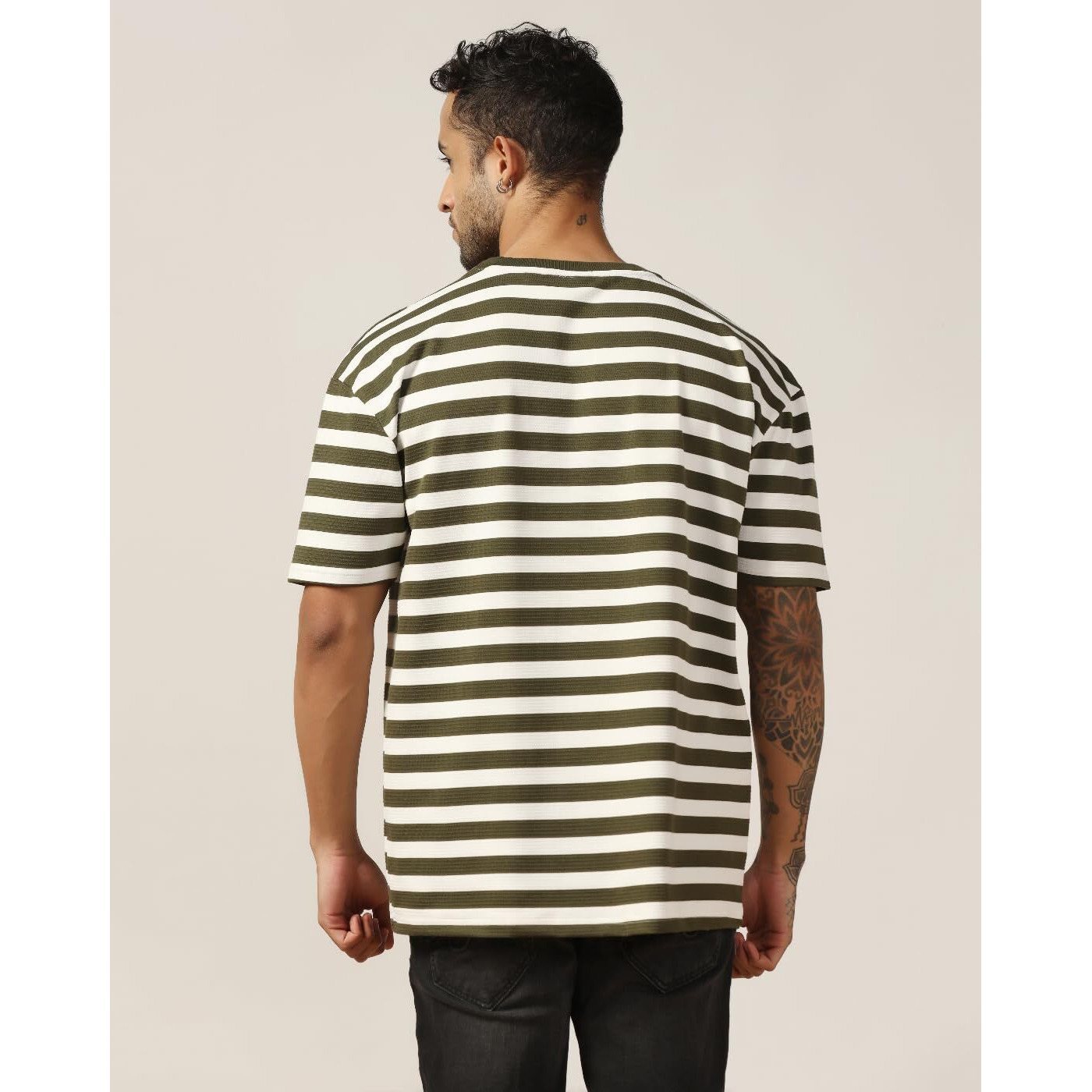 Leriya Fashion Mens T-Shirt | T Shirt For Men| Oversized T Shirt For Men| Loose Fit T Shirt For Men (Xx-Large, Green)