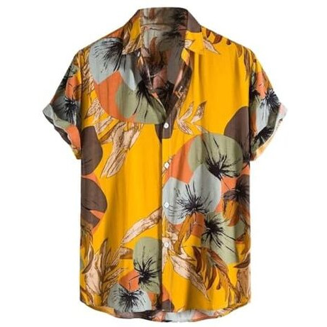 Leriya Fashion Shirt For Men | Mens Casual | Man Stylish | Printed | Men's Regular Fit | Formal | Man's Solid Slim Fit | Short Sleeve | Trendy | Summer-Button Down (Available In Plus Size And Combo Pack Of 2)