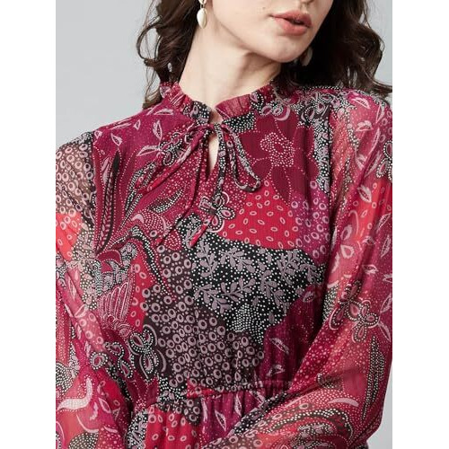 Litzo Dress For Women || Western Dresses For Women || One Piece Maxi Dress (L-65-Xxl) Pink